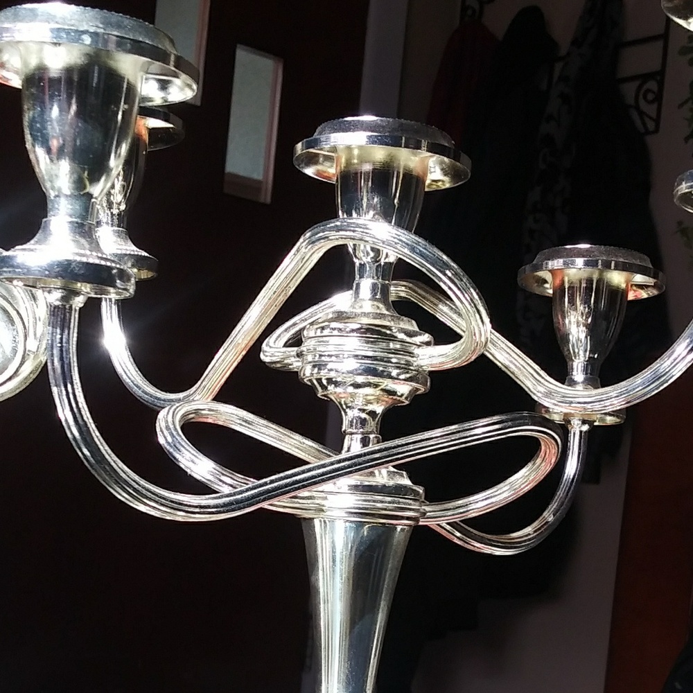Silver Elegant Formal Candelabra Ianthe England